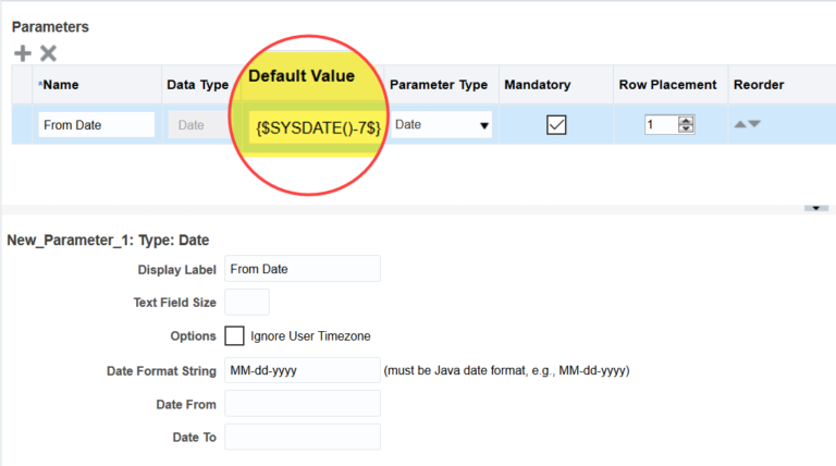 Oracle processes parameter установить